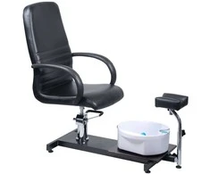 Beauty System Pedikiūro krėslas su pėdų vonele PEDICURE CHAIR SPA HYDRAULIC Juodas