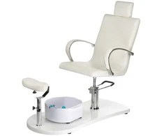 Beauty System Pedikiūro krėslas su pėdų vonele PEDICURE CHAIR PROFESSIONAL HYDRAULIC Baltas