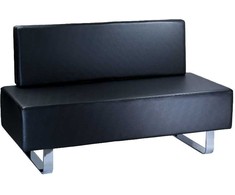 Beauty System Registratūros sofa Mesina Juodas