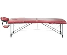 Sulankstomas masažo stalas BEAUTY SYSTEM ALU 2 BURGUND