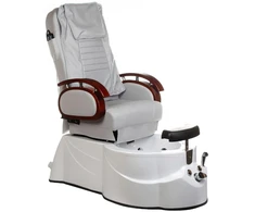 Beauty System Elektrinė pedikiūro kėdė su masažo sistema ir hidromasažo vonia BR-3820D, šviesiai pilka