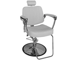 Beauty System Kirpyklos kėdė BeautySystem Bjorn BH-3318, šviesiai pilka