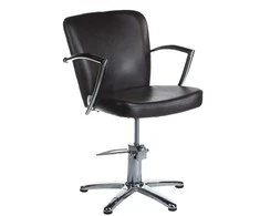 Beauty System Kirpyklos kėdė PROFESSIONAL HAIRDRESSING CHAIR LIVIO BRUSSEL BROWN (Pažeista pakuotė)