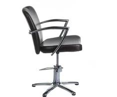 Beauty System Kirpyklos kėdė PROFESSIONAL HAIRDRESSING CHAIR LIVIO BRUSSEL BROWN (Pažeista pakuotė)