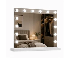 Beauty System Makiažo veidrodis su LED apšvietimu HOLLYWOOD 80x65cm