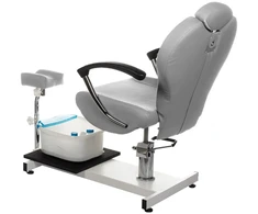 Beauty System Pedikiūro kėdė su pėdų masažuokliu BR-2301, šviesiai pilka