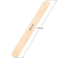 Activeshop Medinės mentelės, 150x18x1.8mm, 50vnt.