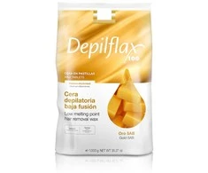 Activeshop Elastingas depiliacijos vaškas su žema lydymosi temperatūra Depilflax 100 Oro 5AB Gold 1000 g