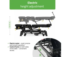 Elektrinis chiroprakcijos ir fizioterapijos stalas Habys Upright Chiro Z7, juodas