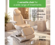 Elektrinis kosmetologinis krėslas Habys Elara PRO 4, baltas