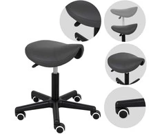 Habys Balninė ergonomiška meistro kėdutė Lumo Comfy Base pilkas