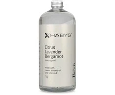 Habys Citrusų ir levandų masažo aliejus, 1000 ml