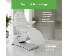 Habys Elektrinis kosmetologinis krėslas Velora PRO 4 Touch Core, pilkas