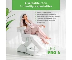 Habys Elektrinis kosmetologinis krėslas Leo PRO 4 Baltas
