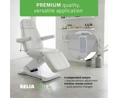 Habys Elektrinis kosmetologinis krėslas Selia PRO 4 Touch Core K329 Pilkas