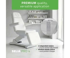 Habys Elektrinis kosmetologinis krėslas Selia PRO 4 Touch Core K301 Baltas