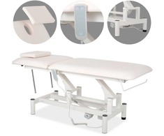 Habys Elektrinis kosmetologinis masažo stalas Optima Satin Comfort K701 Baltas
