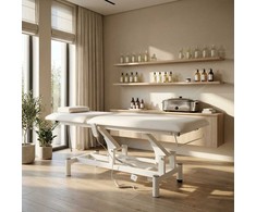 Habys Elektrinis kosmetologinis masažo stalas Optima Satin Comfort K701 Baltas