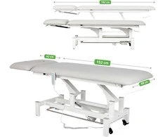 Habys Elektrinis masažo procedūrų stalas Fortis 2 ERGO light pilkas