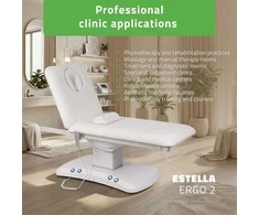 Habys Elektrinis procedūrų gultas Estella ERGO 2 baltas