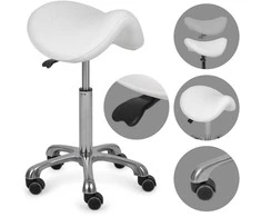 Habys Kosmetologinė meistro kėdutė Alma So Skin K401 baltas