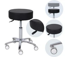 Habys Kosmetologinė meistro kėdutė Mobi Comfy Base juodas