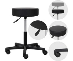 Habys Kosmetologinė meistro kėdutė Timo Comfy Base juodas