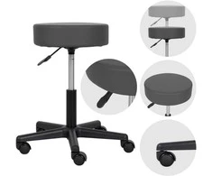 Habys Kosmetologinė meistro kėdutė Timo Comfy Base pilkas