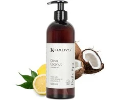 Habys Citrusinių vaisių ir kokosų masažo aliejus, 500 ml