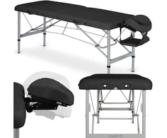 Habys Masažo stalas Aero Alu 60 Vinyl Flex K015, juodas