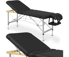Habys Masažo stalas Aero Plus Alu 60 Vinyl Flex K015, juodas