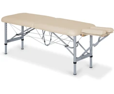 Habys Masažo stalas Chiro Ultralux 19 Alu Vinyl Flex K033, smėlio spalvos