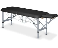 Habys Masažo stalas Chiro Ultralux 19 Alu Vinyl Flex K015, juodas