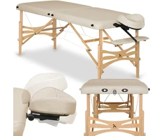 Habys Masažo stalas Panda Light Wood 60 Vinyl Flex K033, smėlio spalvos