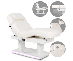 Habys Prabangus kosmetologinis gultas Eterna Gentle Flex baltas, 4 varikliai