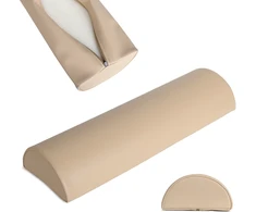 Habys Pusiau apvali pagalvėlė 60x19x9 K033 smėlio spalvos