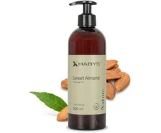 Habys Saldžiųjų migdolų masažo aliejus, 500ml