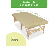 Habys Stalo užvalkalas C460 (atsparus aliejui) 102 x 203 cm, Integral Struktural, smėlinis