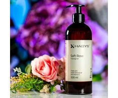 Habys Švelnios rožės masažo aliejus, 500 ml