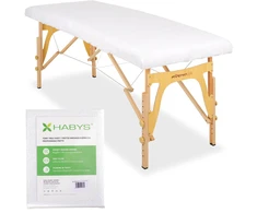 Habys Vientisa frotte staltiesė sulankstomiems stalams – 60/165 cm, balta