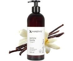 Habys Jazminų ir vanilės aromato masažo aliejus, 500 ml