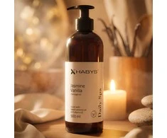 Habys Jazminų ir vanilės aromato masažo aliejus, 500 ml