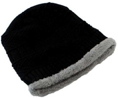 Bq52D Aptel Kepurė, šalikas (rinkinys) UNISEX SET Juodas
