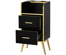 Activeshop Kirpėjo reikmenų spintelė Gabbiano Trix Gold Juodas