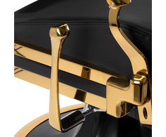 Activeshop Kirpyklos kėdė Barber Chair Gabbiano Leonardo Gold Juodas