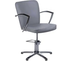 Kirpyklos kėdė PROFESSIONAL HAIRDRESSING CHAIR LIVIO BRUSSEL LIGHT Pilkas