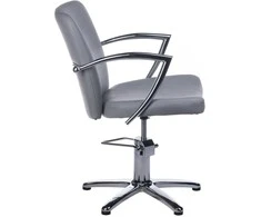Kirpyklos kėdė PROFESSIONAL HAIRDRESSING CHAIR LIVIO BRUSSEL LIGHT Pilkas