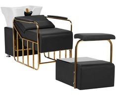 Activeshop Kirpyklos plautuvė Gabbiano Mayka Gold Juodas