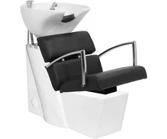 Activeshop Kirpyklos plautuvė GABBIANO PROFESSIONAL HAIRWASHER BRUSSEL Baltas BASE STRIP Juodas SEAT