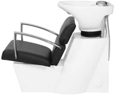 Activeshop Kirpyklos plautuvė GABBIANO PROFESSIONAL HAIRWASHER BRUSSEL Baltas BASE STRIP Juodas SEAT